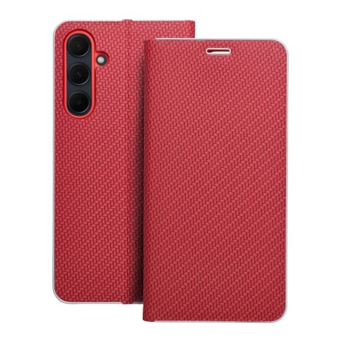Kabura LUNA Book Carbon do SAMSUNG A35 5G czerwony Kabura LUNA Book Carbon do SAMSUNG A35 5G czerwony