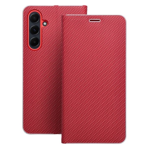 Kabura LUNA Book Carbon do SAMSUNG A26 5G czerwony Kabura LUNA Book Carbon do SAMSUNG A26 5G czerwony