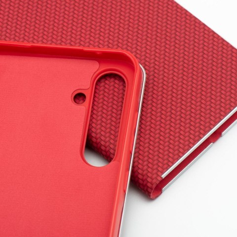 Kabura LUNA Book Carbon do SAMSUNG A26 5G czerwony Kabura LUNA Book Carbon do SAMSUNG A26 5G czerwony