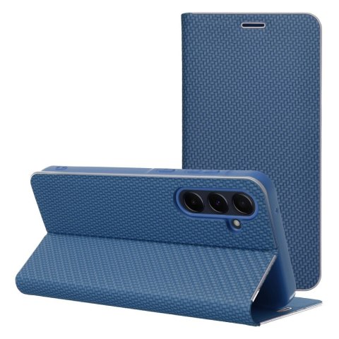 Kabura LUNA Book Carbon do SAMSUNG A26 5G niebieski Kabura LUNA Book Carbon do SAMSUNG A26 5G niebieski