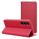 Kabura LUNA Book Carbon do SAMSUNG A36 5G czerwony Kabura LUNA Book Carbon do SAMSUNG A36 5G czerwony