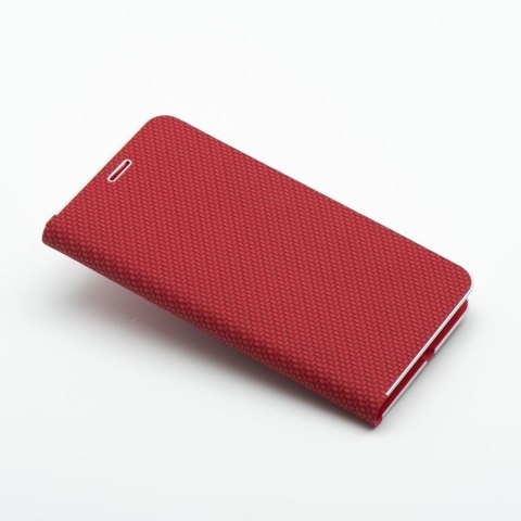 Kabura LUNA Book Carbon do SAMSUNG A36 5G czerwony Kabura LUNA Book Carbon do SAMSUNG A36 5G czerwony