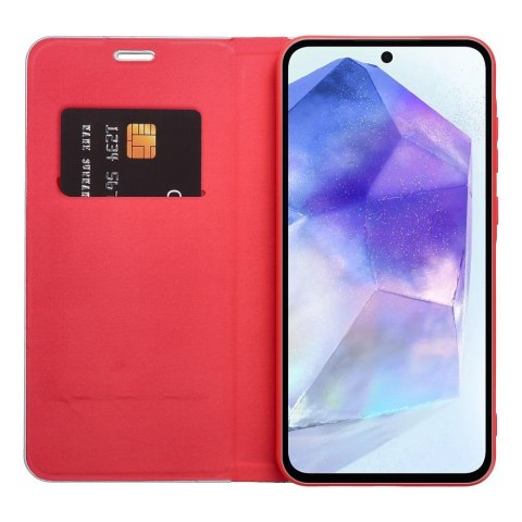 Kabura LUNA Book Carbon do SAMSUNG A36 5G czerwony Kabura LUNA Book Carbon do SAMSUNG A36 5G czerwony
