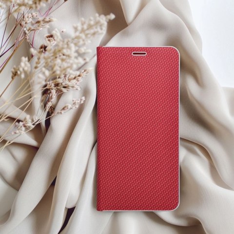 Kabura LUNA Book Carbon do SAMSUNG A36 5G czerwony Kabura LUNA Book Carbon do SAMSUNG A36 5G czerwony
