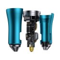 BASEUS ładowarka samochodowa 2 x Typ C PD QC4.0 3A 40W CGJP000003 niebieska