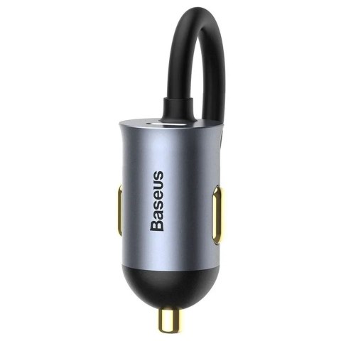 BASEUS ładowarka samochodowa 2 x USB A +2 x Typ C z kablem PD3.0 QC4.0 3A 120W CCBT-A0G 1,5 m szara BASEUS ładowarka samochodowa 2 x USB A +2 x Typ C z kablem PD3.0 QC4.0 3A 120W CCBT-A0G 1,5 m szara