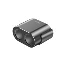 BASEUS ładowarka samochodowa 2 x USB A + 2 x gniazdo zapalniczki 80W 3,1A CRDYQ-01 czarna