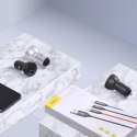 BASEUS ładowarka samochodowa 2 x USB A z wyświetlaczem 4,8A 24W CCBX-0G szara