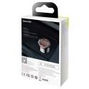 BASEUS ładowarka samochodowa 2 x USB A z wyświetlaczem PD QC4.0 5A 45W CCMLC20A-01/BS-C20A czarna