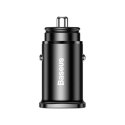BASEUS ładowarka samochodowa USB A + Typ C PD QC4.0 5A 30W CCALL-AS01/BS-C15C black