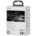 BASEUS ładowarka samochodowa USB A + Typ C z wyświetlaczem PD3.0 QC4.0 5A 100W CCZX-01 czarna