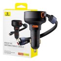BASEUS ładowarka samochodowa USB A + kabel zwijany 2w1 Typ C / Lightning PD3.0 QC4.0 3A 60W CCTXP-UCL czarna