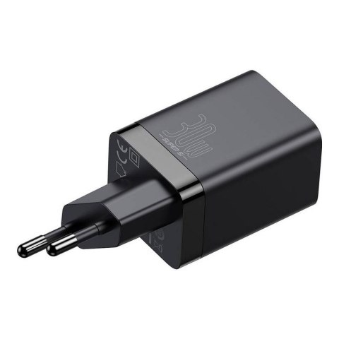 BASEUS ładowarka sieciowa USB A + Typ C PD QC3.0 30W CCSUPP-E01/CCCJG30UE czarna BASEUS ładowarka sieciowa USB A + Typ C PD QC3.0 30W CCSUPP-E01/CCCJG30UE czarna