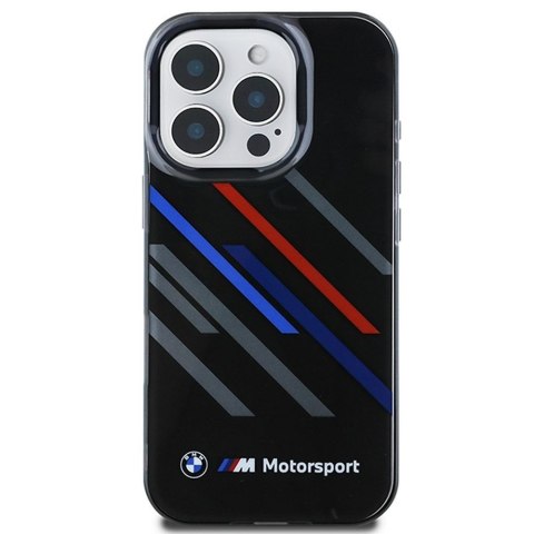 BMW futerał do IPHONE 16 Pro Max BMHCP16X23HTRAK (Motorsport IML Random Stripes) black