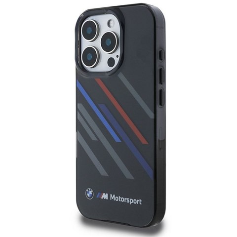 BMW futerał do IPHONE 16 Pro Max BMHCP16X23HTRAK (Motorsport IML Random Stripes) black