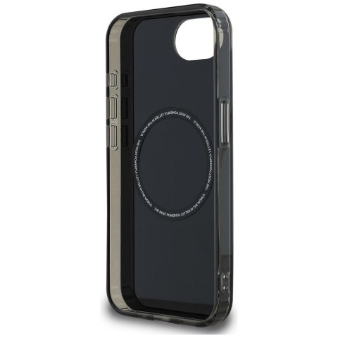 BMW futerał do IPHONE 16e (SE 4 2025) kompatybilny z MagSafe BMHMPSE424HBMKH (IML Metal White Circle) black