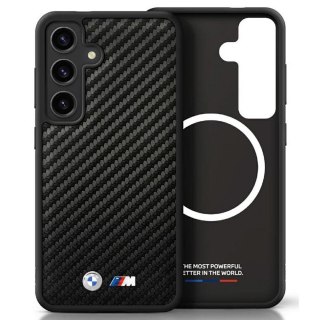 BMW futerał do SAMSUNG S25 Plus kompatybilny z MagSafe BMHMS25M24PUCILK (PU Carbon Metal Logos) black