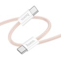 EOL HOCO kabel Typ C do Typ C 3A 60W X104 1 m różowy EOL HOCO kabel Typ C do Typ C 3A 60W X104 1 m różowy