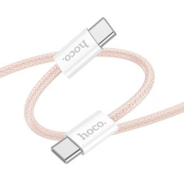 EOL HOCO kabel Typ C do Typ C 3A 60W X104 1 m różowy