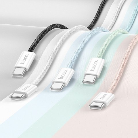 EOL HOCO kabel Typ C do Typ C 3A 60W X104 1 m różowy EOL HOCO kabel Typ C do Typ C 3A 60W X104 1 m różowy
