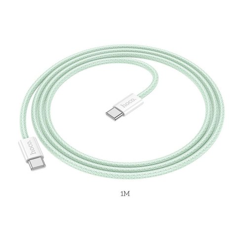 EOL HOCO kabel Typ C do Typ C PD QC3.0 3A 60W X104 1 m zielony EOL HOCO kabel Typ C do Typ C PD QC3.0 3A 60W X104 1 m zielony