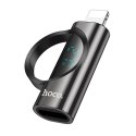 Adapter Lightning do USB C Hoco PD 2,4A 27W z wyświetlaczem UA32B czarny Adapter Lightning do USB C Hoco PD 2,4A 27W z wyświetlaczem UA32B czarny