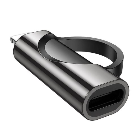 Adapter Lightning do USB C Hoco PD 2,4A 27W z wyświetlaczem UA32B czarny Adapter Lightning do USB C Hoco PD 2,4A 27W z wyświetlaczem UA32B czarny