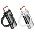 HOCO adapter Typ C (męski) do Typ C (żeński) z wyświetlaczem 5A 100W UA32 czarny HOCO adapter Typ C (męski) do Typ C (żeński) z wyświetlaczem 5A 100W UA32 czarny