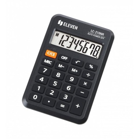 ELEVEN kalkulator kieszonkowy LC-210NR czarny