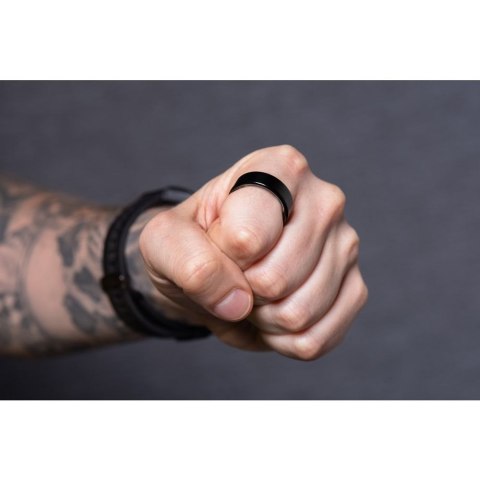 Smart Ring R11M- inteligentny pierścień ze stali ze stacją ładującą rozmiar 10 (19,8mm) czarny Smart Ring R11M- inteligentny pierścień ze stali ze stacją ładującą rozmiar 10 (19,8mm) czarny