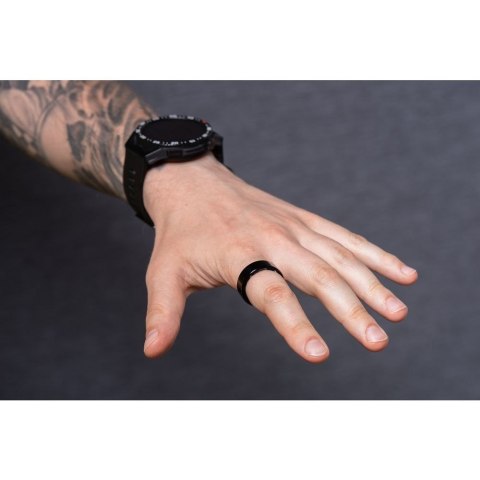 Smart Ring R11M- inteligentny pierścień ze stali ze stacją ładującą rozmiar 10 (19,8mm) czarny Smart Ring R11M- inteligentny pierścień ze stali ze stacją ładującą rozmiar 10 (19,8mm) czarny