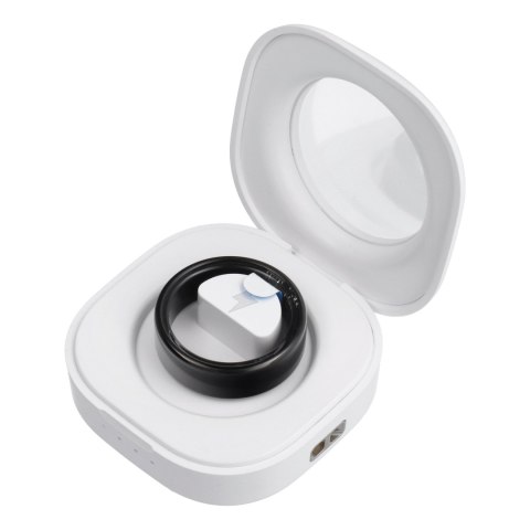 Smart Ring R11M- inteligentny pierścień ze stali ze stacją ładującą rozmiar 12 (21,4mm) czarny Smart Ring R11M- inteligentny pierścień ze stali ze stacją ładującą rozmiar 12 (21,4mm) czarny