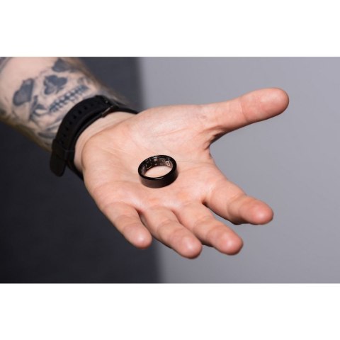 Smart Ring R11M- inteligentny pierścień ze stali ze stacją ładującą rozmiar 12 (21,4mm) czarny Smart Ring R11M- inteligentny pierścień ze stali ze stacją ładującą rozmiar 12 (21,4mm) czarny