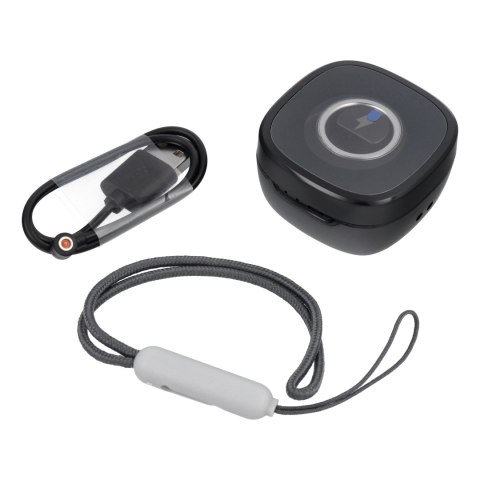 Smart Ring R8- inteligentny pierścień ceramiczny ze stacją ładującą rozmiar 18mm czarny