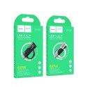 HOCO adapter Typ C (męski) do Lightning (żeński) z wyświetlaczem 3A 60W UA32A srebrny HOCO adapter Typ C (męski) do Lightning (żeński) z wyświetlaczem 3A 60W UA32A srebrny