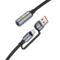 Kabel USB A / USB C do zapalniczka samochodowa Hoco 0,3 m UA38B czarny Kabel USB A / USB C do zapalniczka samochodowa Hoco 0,3 m UA38B czarny