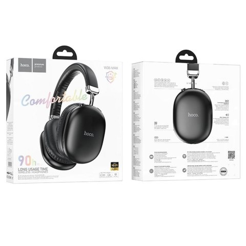 HOCO słuchawki bezprzewodowe bluetooth nagłowne W35 Max czarne HOCO słuchawki bezprzewodowe bluetooth nagłowne W35 Max czarne
