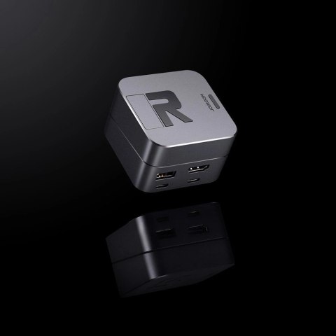 Hub Joyroom S-H121 podstawka USB-C - USB-A 3.0 / RJ45 / HDMI / USB-C / Thunderbolt do MacBook Pro - szary Hub Joyroom S-H121 podstawka USB-C - USB-A 3.0 / RJ45 / HDMI / USB-C / Thunderbolt do MacBook Pro - szary