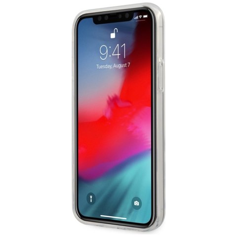Etui Guess Jeans Collection na iPhone 12 Pro Max - niebieskie