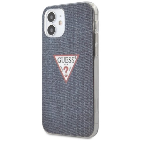 Etui Guess Jeans Collection na iPhone 12 mini - granatowe Etui Guess Jeans Collection na iPhone 12 mini - granatowe