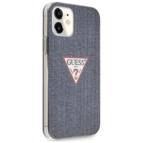 Etui Guess Jeans Collection na iPhone 12 mini - granatowe Etui Guess Jeans Collection na iPhone 12 mini - granatowe
