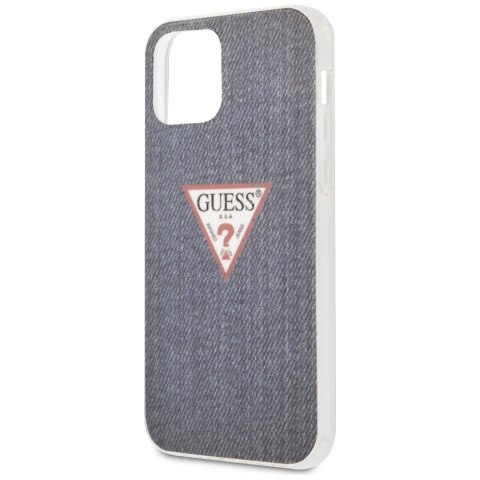 Etui Guess Jeans Collection na iPhone 12 mini - granatowe Etui Guess Jeans Collection na iPhone 12 mini - granatowe