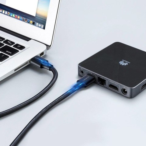 Kabel Ugreen US128 10371 USB-A 3.0 / USB-A 3.0 5Gb/s 2m - czarny Kabel Ugreen US128 10371 USB-A 3.0 / USB-A 3.0 5Gb/s 2m - czarny