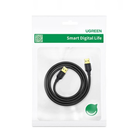 Kabel Ugreen US128 10371 USB-A 3.0 / USB-A 3.0 5Gb/s 2m - czarny Kabel Ugreen US128 10371 USB-A 3.0 / USB-A 3.0 5Gb/s 2m - czarny