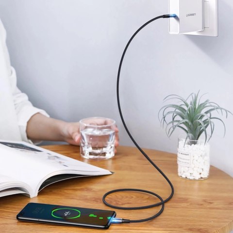 Kabel Ugreen US316 70428 USB-C - USB-C PD QC FCP 100W 5A 480Mb/s 1.5m - szary Kabel Ugreen US316 70428 USB-C - USB-C PD QC FCP 100W 5A 480Mb/s 1.5m - szary