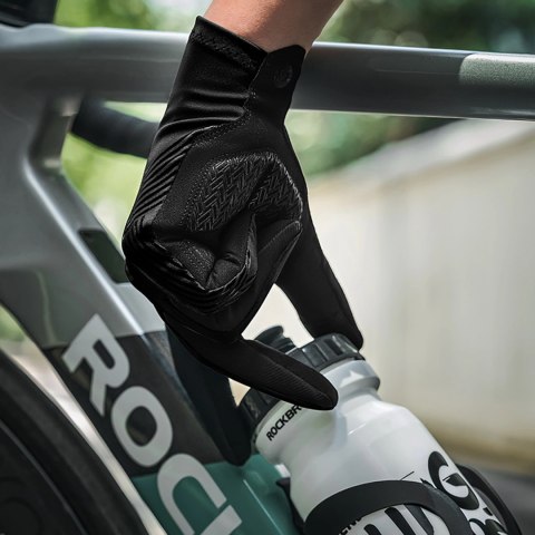 Rękawiczki rowerowe Rockbros wiosna/lato/jesień, pełne, rozmiar: XL- czarne Rękawiczki rowerowe Rockbros wiosna/lato/jesień, pełne, rozmiar: XL- czarne