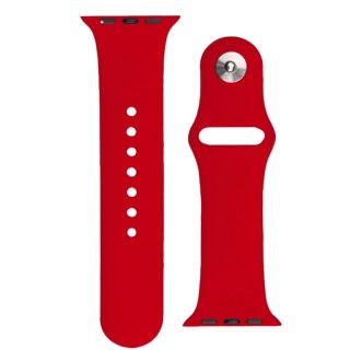 Silikonowa opaska Silicone Strap APS do Apple Watch 38 / 40 / 41 mm pasek bransoleta do zegarka - czerwona