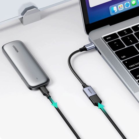 Ugreen kabel adapter przejściówka OTG USB-C (męski) - USB-A (żeński) 5Gb/s 0.15m czarny (US378) Ugreen kabel adapter przejściówka OTG USB-C (męski) - USB-A (żeński) 5Gb/s 0.15m czarny (US378)