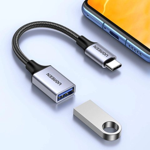 Ugreen kabel adapter przejściówka OTG USB-C (męski) - USB-A (żeński) 5Gb/s 0.15m czarny (US378) Ugreen kabel adapter przejściówka OTG USB-C (męski) - USB-A (żeński) 5Gb/s 0.15m czarny (US378)