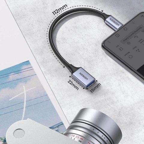 Ugreen kabel adapter przejściówka OTG USB-C (męski) - USB-A (żeński) 5Gb/s 0.15m czarny (US378) Ugreen kabel adapter przejściówka OTG USB-C (męski) - USB-A (żeński) 5Gb/s 0.15m czarny (US378)